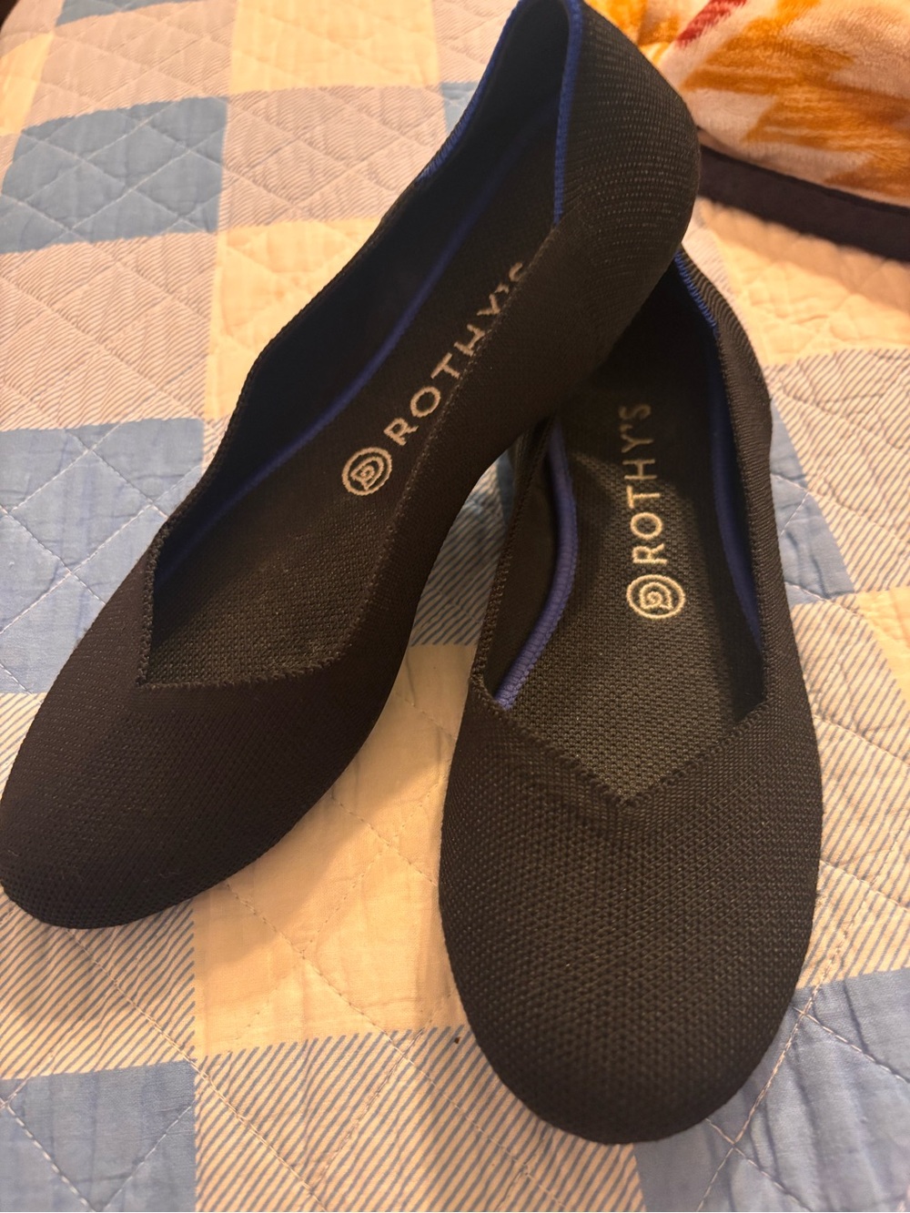Rothy's Black flats 9.5